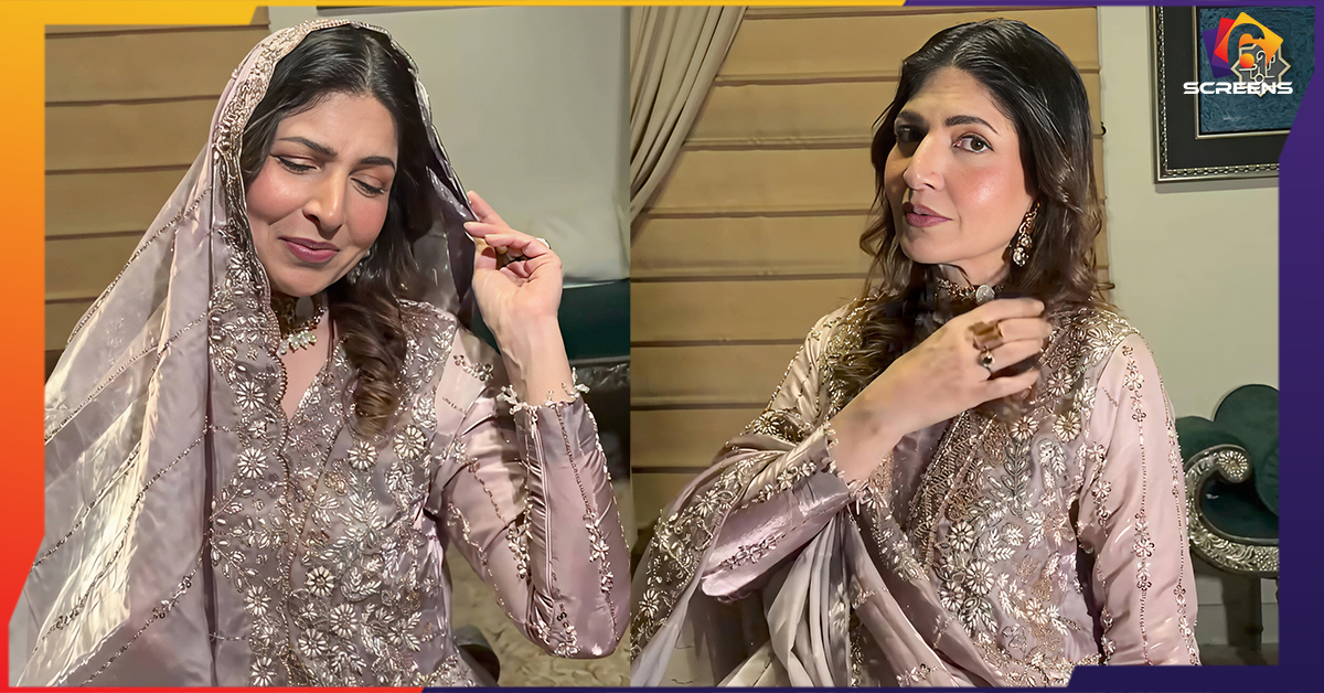 Festive Modelling Look by Shagufta Ejaz attracts Online Criticism
